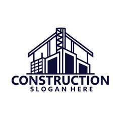 Fototapeta premium Construction Logo design Vector Art Icons unique new free vector eps Graphics for Free and construction Logo royalty free images for your company or home or business Property home investment logo