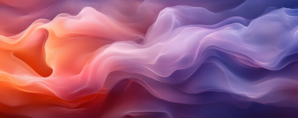 Obraz premium Abstract Background, Pastel Waves of Color Flowing Gracefully, Creating a Dreamlike Atmosphere with Soft Hues