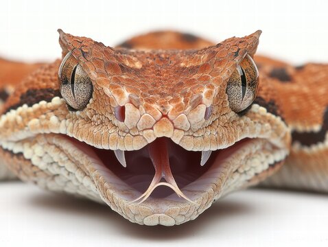 Gaboon viper encounter rainforest wildlife photography natural habitat close-up cryptic patterns and size