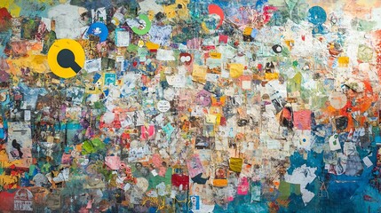 Fototapeta premium A vibrant collage showcasing diverse artistic expressions.