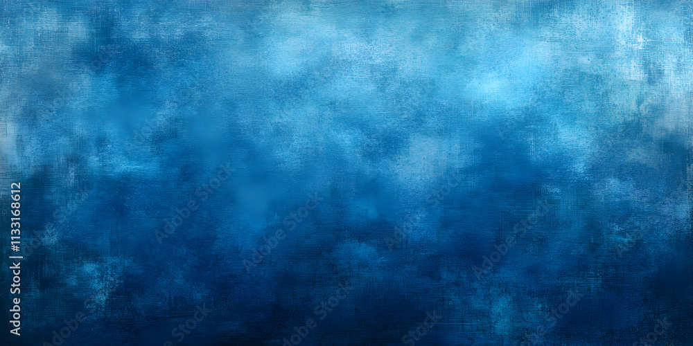 Poster abstract blue canvas texture, a deep, textured background image for design projects