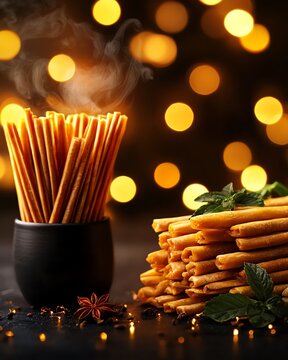 Panamanian tamales with guacho soup, Panama Canal glowing with festive New Year lights