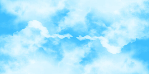 Blue sky with clouds.