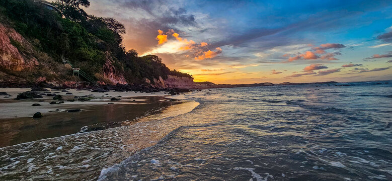 Sunset from praia do centro, pipa, rio grande do norte, brasil