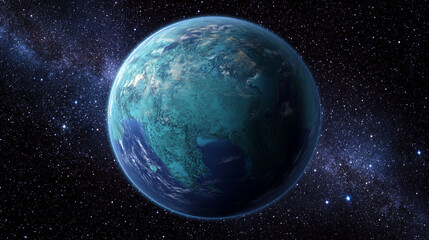 Fototapeta premium A view of Earth from space, showcasing its beauty.