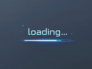 Loading, Progress, Bar, Screen, Digital, Display, Technology, Data, Code, Matrix, Numbers, Letters, Symbols, Black, White, Monochrome, Minimalist, Modern, Futuristic, Computer, Monitor, Interface, GUI