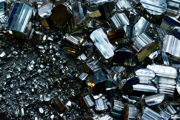 Ancient pyrite background (FeS2)