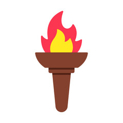 Perfect design icon of vintage torch