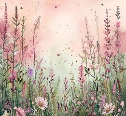 flowers in the morning