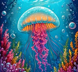jellyfish in the ocean