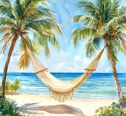 hammock on the beach