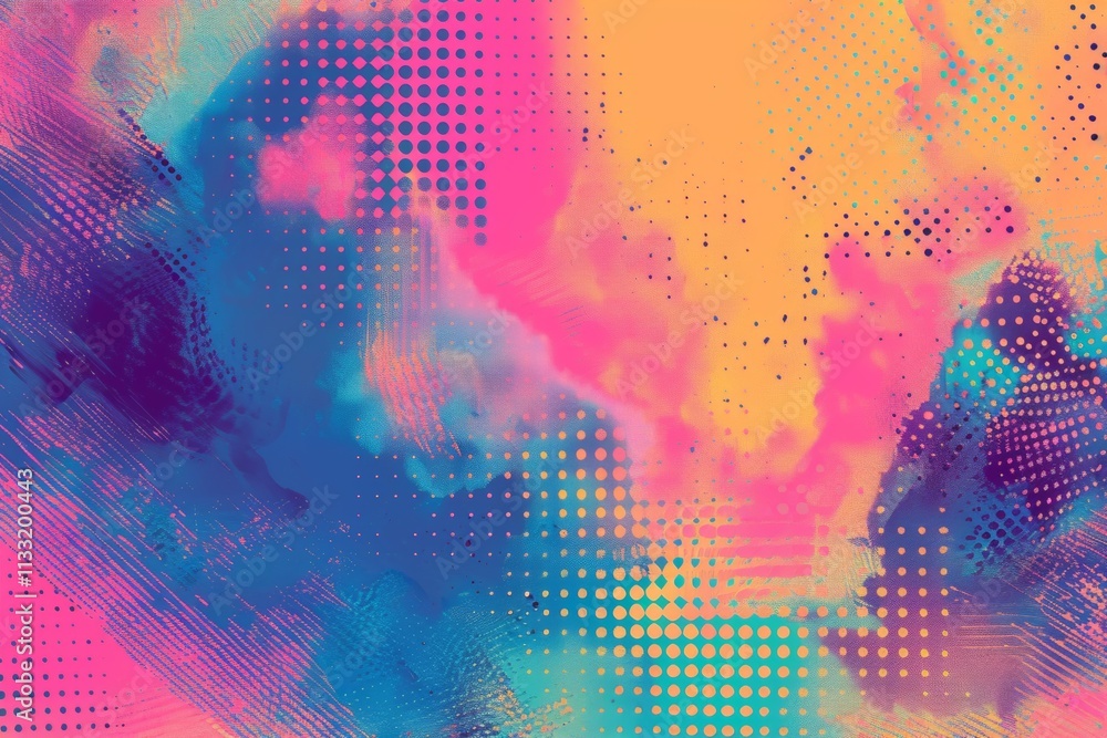 Poster vibrant and captivating abstract patterns enriched with bold colors and intricate textures that insp