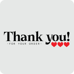 Thank You for Your Order. Elegant Thank You for Your Order Design with Stylish Graphics. Sophisticated Thank You for Your Purchase Image with Modern Elements. Chic Thank You for Your Order Graphic