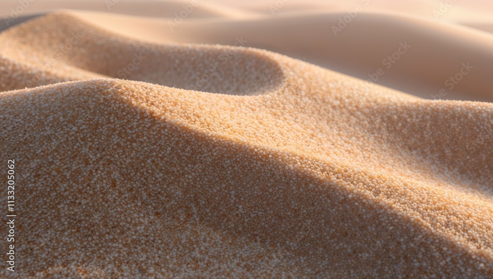 Poster sandy texture background with soft dunes and copy space for text