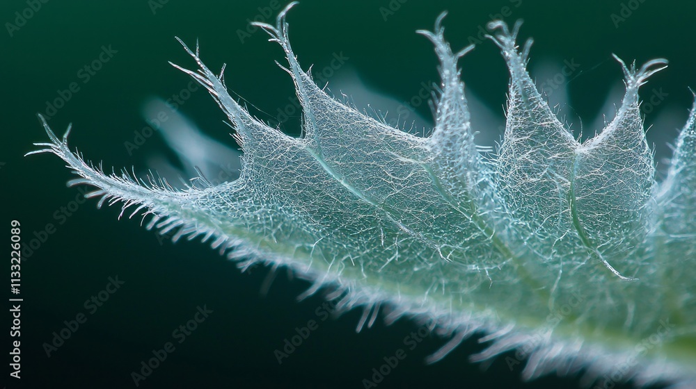 Poster this close-up view captures the intricate network of veins on an unbranched leaf, showcasing the del