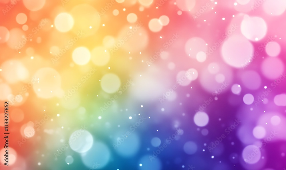 Poster abstract 3d gradient background in rainbow colors. colorful gradient wallpaper with bokeh effect, ge