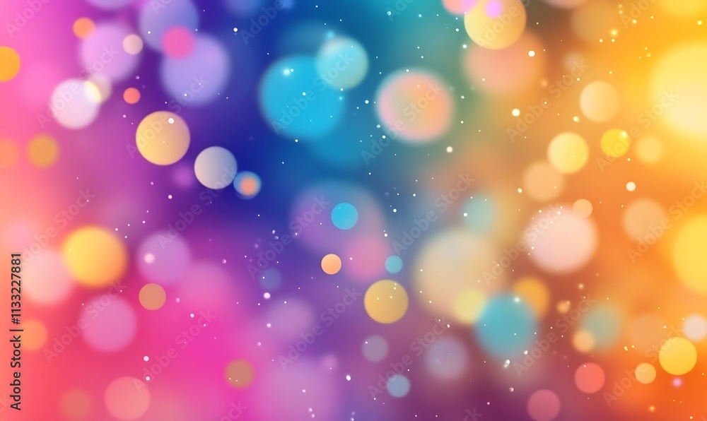 Poster abstract 3d gradient background in rainbow colors. colorful gradient wallpaper with bokeh effect, ge