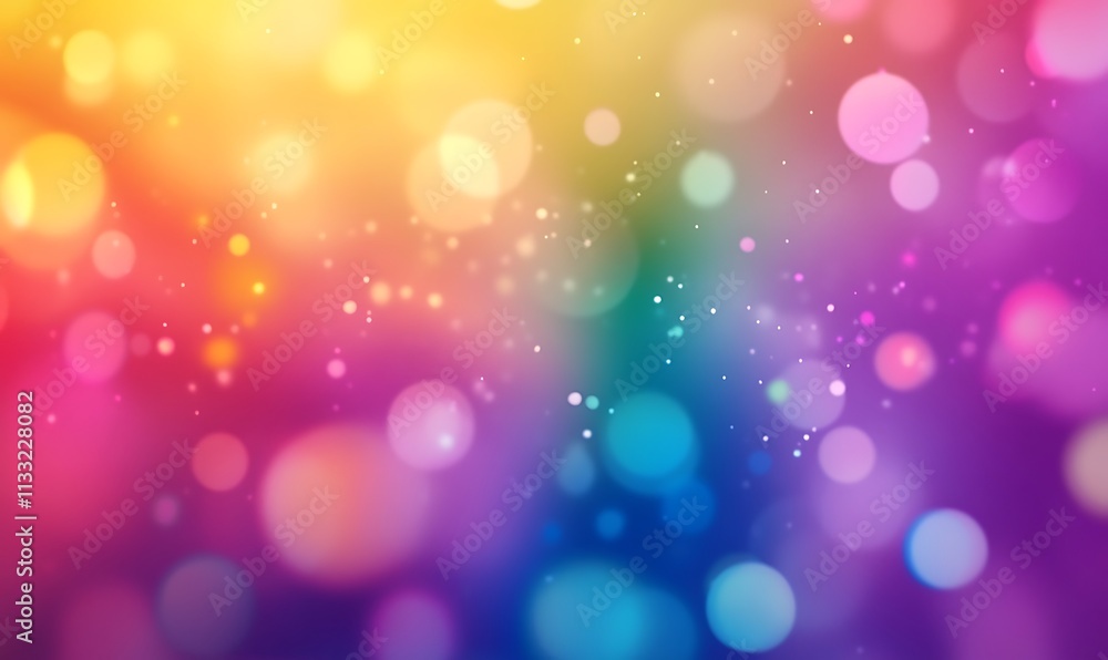 Poster abstract 3d gradient background in rainbow colors. colorful gradient wallpaper with bokeh effect, ge