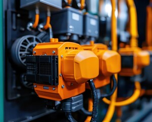 Industrial machinery battery replacement, highlighting power sources and voltage diagnostics