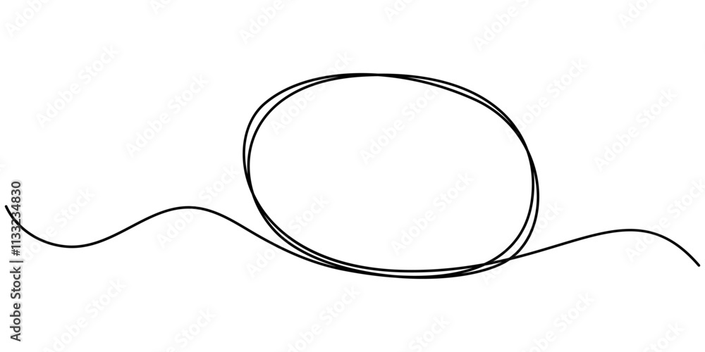 Poster Speech bubble shape continuous one line drawing of isolated outline vector icon, Speech Bubble Single Line Icon, Continuous Line Drawing of Conversation Icon. Hand Drawn Symbol Vector Illustration. 