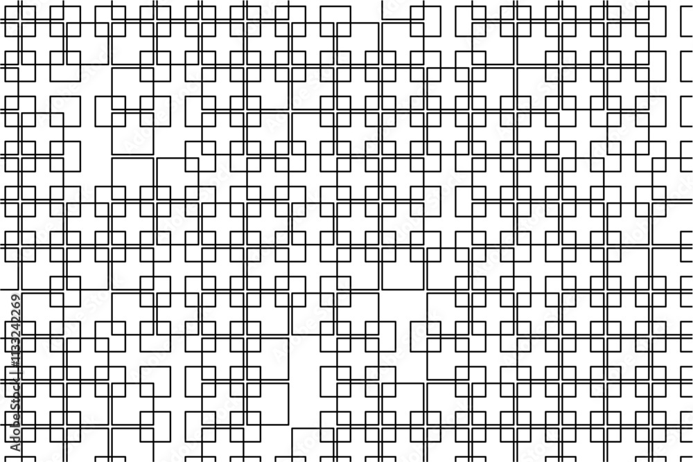 Fototapete symmetrical pattern of interwoven squares creating a sense of movement.