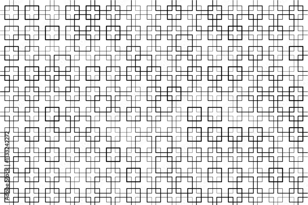 Leinwandbilder symmetrical pattern of interwoven squares creating a sense of movement.
