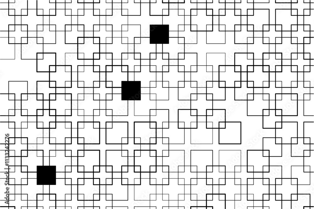 Fototapete symmetrical pattern of interwoven squares creating a sense of movement.