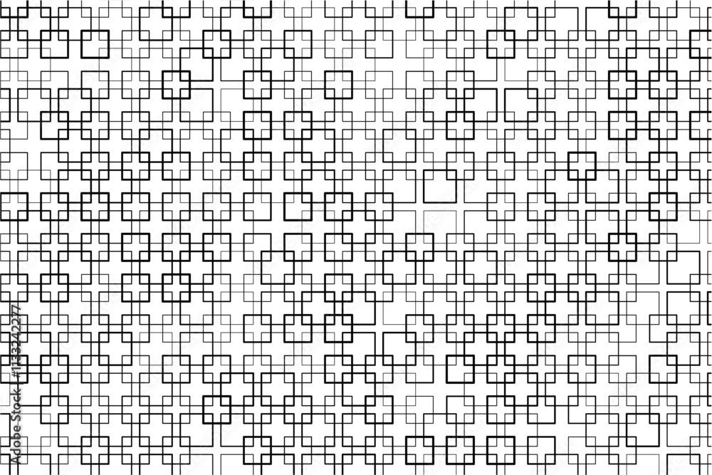 Leinwandbilder symmetrical pattern of interwoven squares creating a sense of movement.