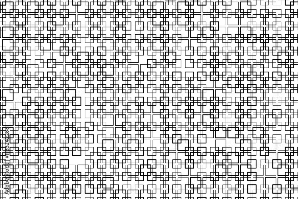 Aufkleber Symmetrical pattern of interwoven squares creating a sense of movement.