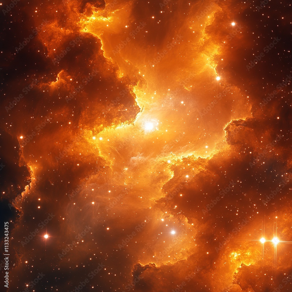 Canvas Prints cosmic explosion of stars and nebulae outer space astrophotography vast universe celestial view stel