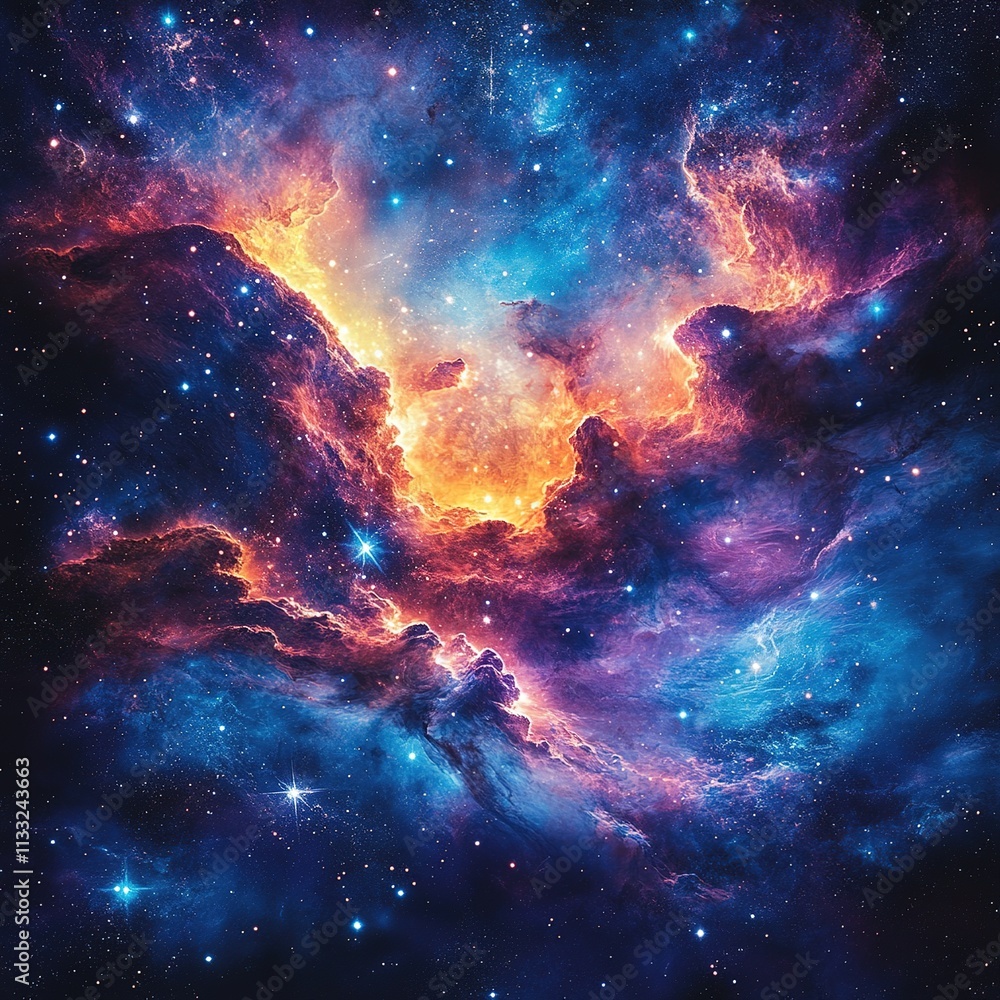 Canvas Prints exploring cosmic wondersnebula imagery from deep space astrophotography starry environment celestial