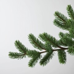 Obraz premium The image appears to be a close-up of a section of a Christmas tree. AI generated