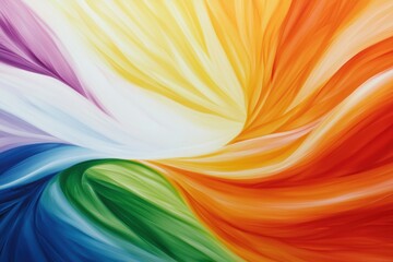 Obraz premium A vibrant swirl of colors blending seamlessly, showcasing a dynamic flow from purple to red, evoking feelings of energy and creativity.