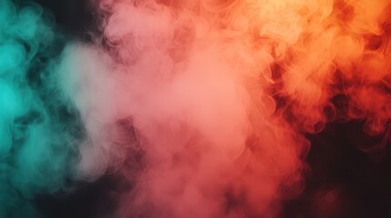 Obraz premium Vibrant light reflections bokeh and blur effects in abstract smoke art