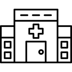 Fototapeta premium Hospital Icon