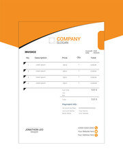 Streamlined Invoice Design Sleek and professional billing template