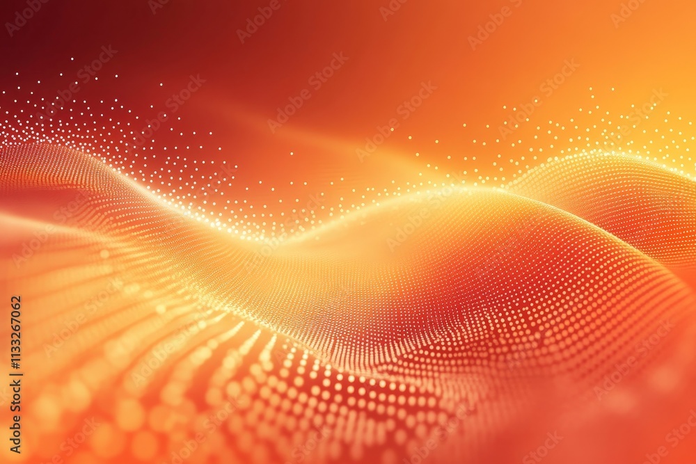 Poster orange color gradient background with a grainy texture, generative ai