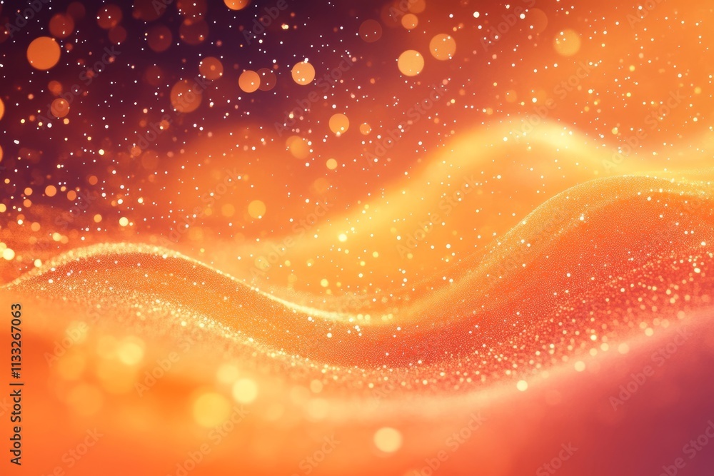 Poster orange color gradient background with a grainy texture, generative ai