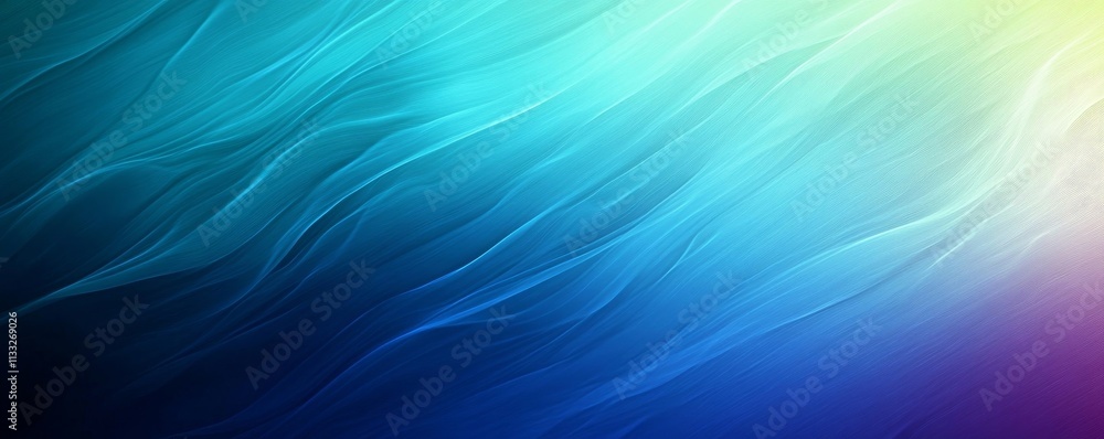 Poster blue-green color gradient background with a grainy texture, generative ai