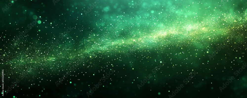 Poster deep green gradient background with a grainy texture, generative ai
