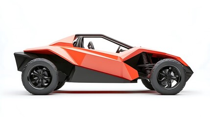 27. A sporty ATV car with a bold design, angled slightly to the right on a white background