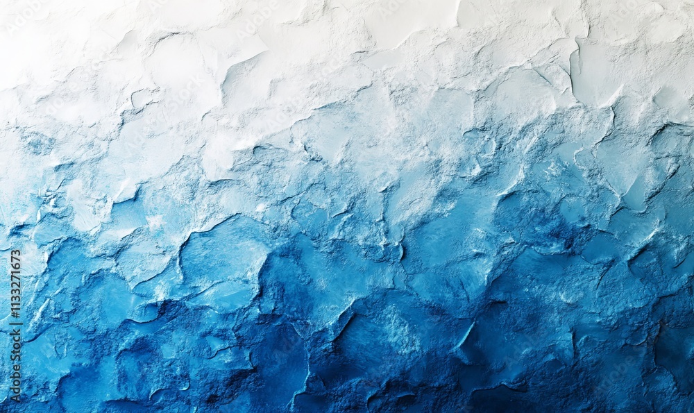 Poster light blue colors gradient background with a grainy texture, generative ai