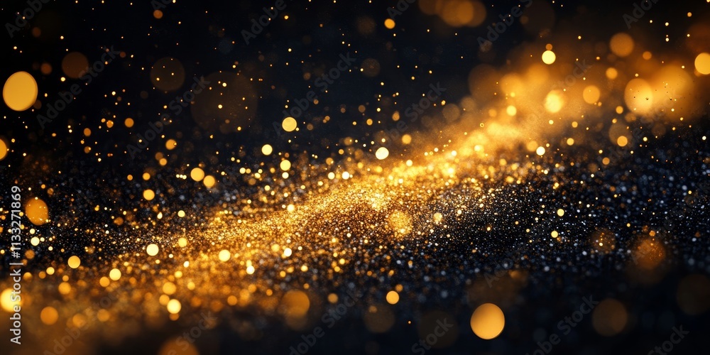 Poster golden color gradient background with a grainy texture, generative ai