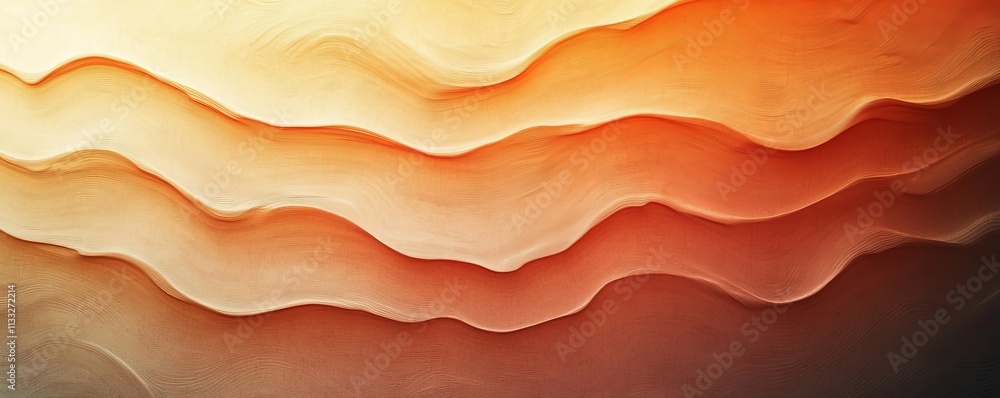 Poster beige tones gradient background with a grainy texture, generative ai