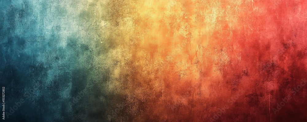 Poster multicolored gradient background with a grainy texture, generative ai