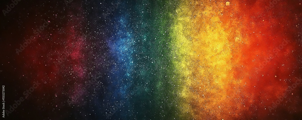 Poster multicolored gradient background with a grainy texture, generative ai