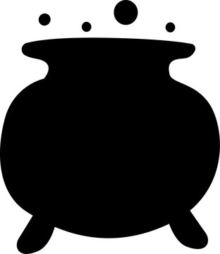 black cauldron bubbling, halloween setting clip art preview