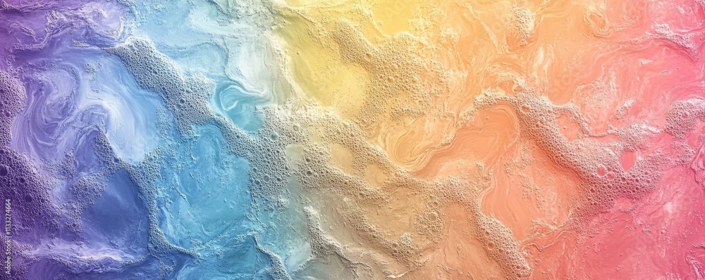 Poster multicolored gradient background with a grainy texture, generative ai