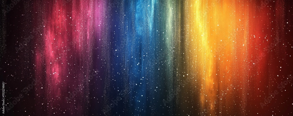 Poster multicolored gradient background with a grainy texture, generative ai