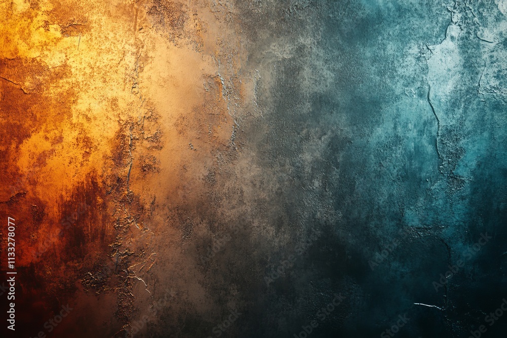 Poster metal color gradient background with a grainy texture, generative ai